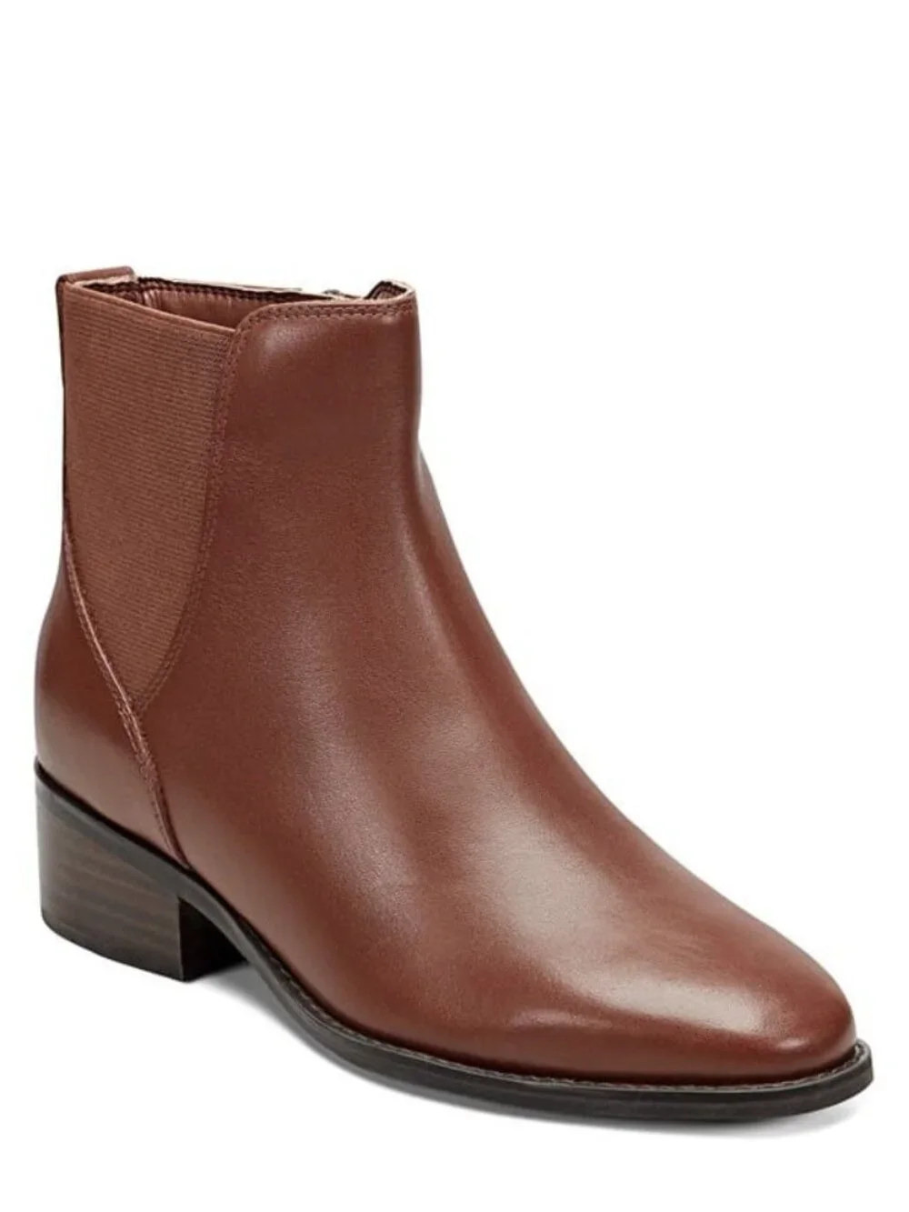 Rockport Piper Dress Booties (Dark Natural Leather) - Size 9.5 W